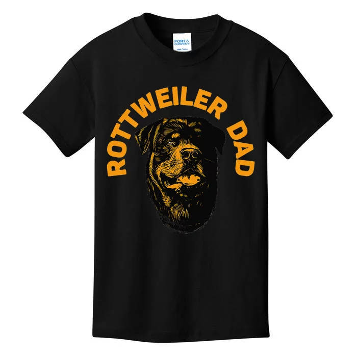 Rottweiler Rottie Dad Daddy Father Funny Kids T-Shirt