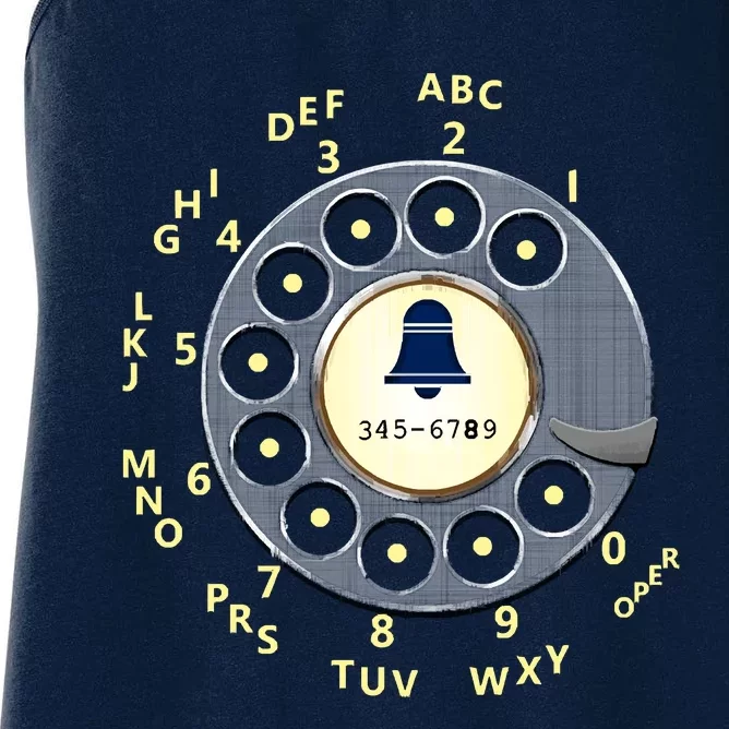 Retro Rotary Dial Women's Racerback Tank