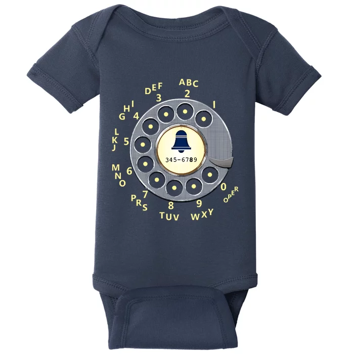 Retro Rotary Dial Baby Bodysuit