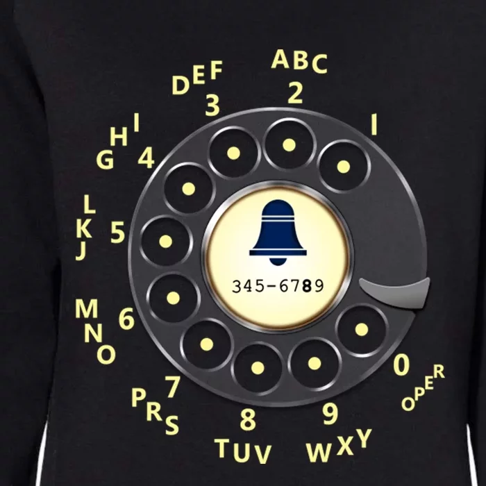 Retro Rotary Dial Womens California Wash Sweatshirt