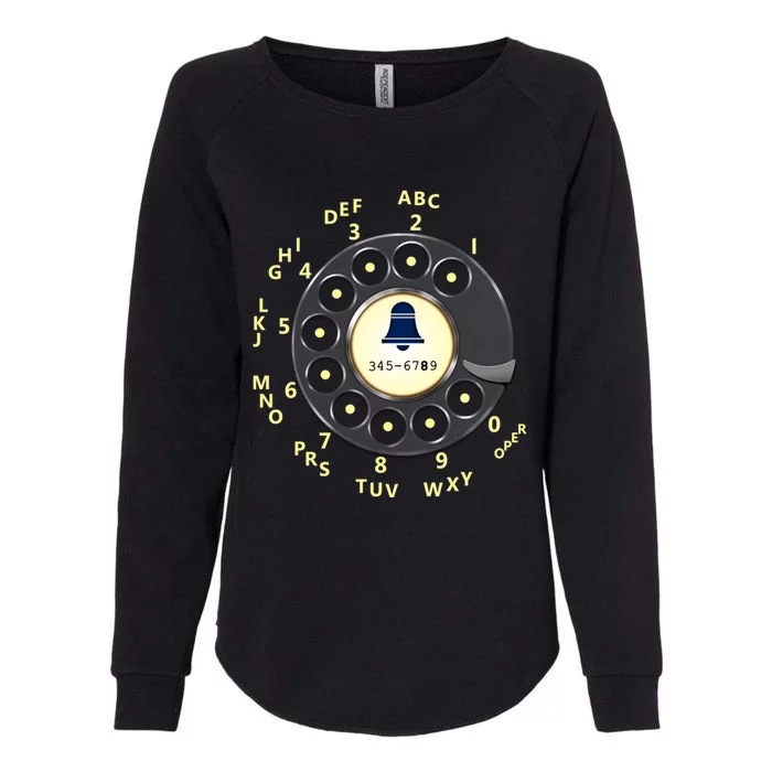 Retro Rotary Dial Womens California Wash Sweatshirt