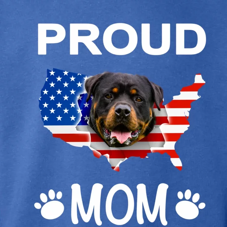 Rottweiler Rottweiler Dog Rottweiler Proud Patriot Mom Gift Toddler Hoodie