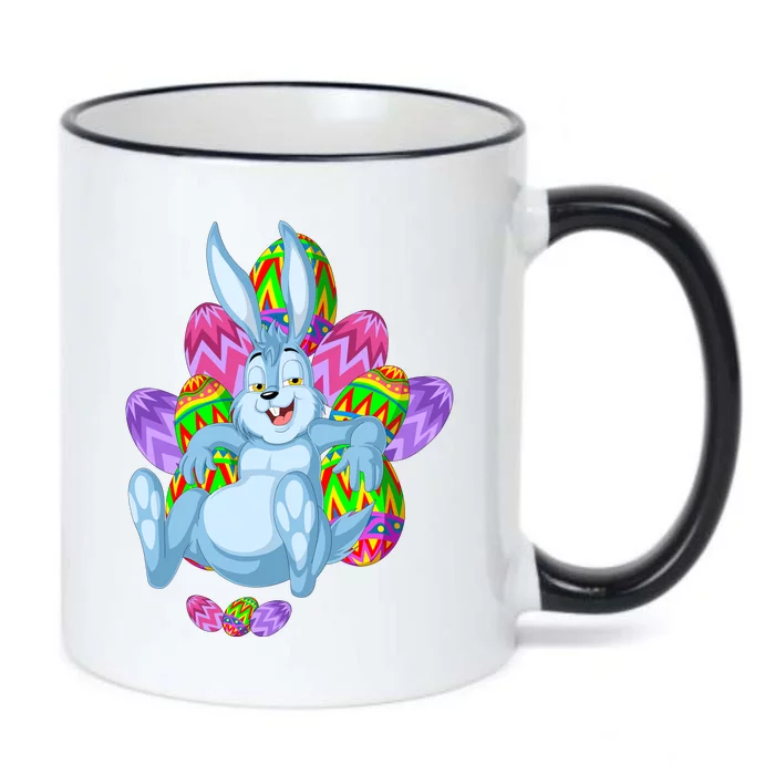 Rabbit Relaxing Easter Day Black Color Changing Mug