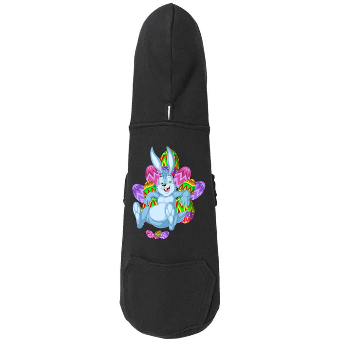 Rabbit Relaxing Easter Day Doggie 3-End Fleece Hoodie