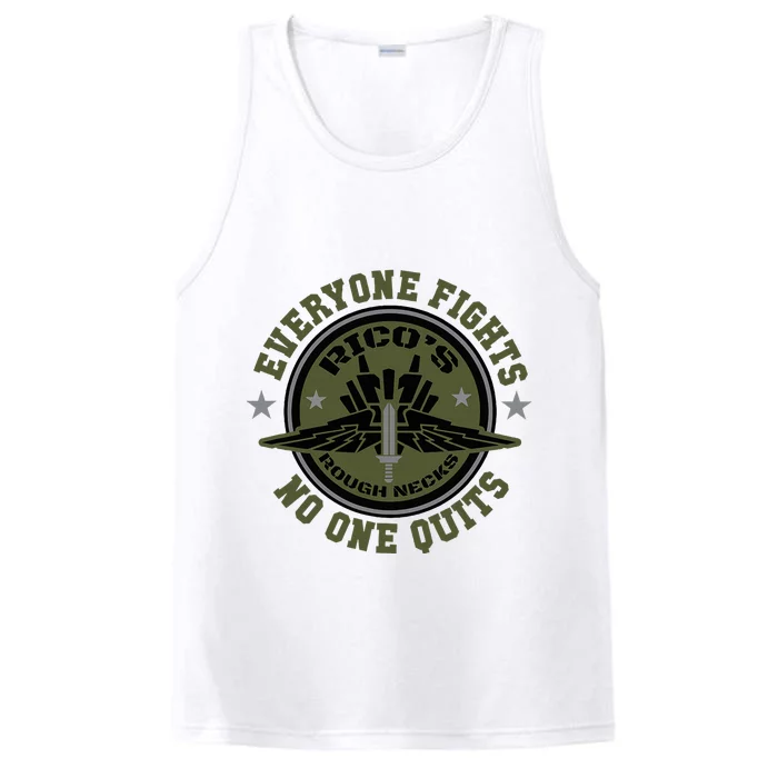 RicoS Roughnecks Everyone Fights No One Quits Performance Tank