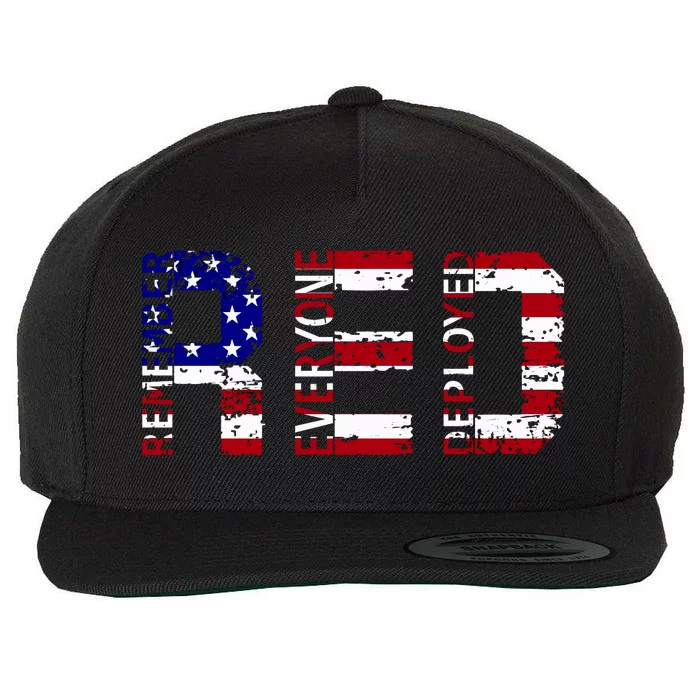 RED Remove Everyone Deployed Wool Snapback Cap