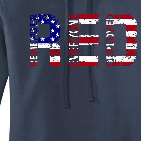 RED Remove Everyone Deployed Women's Pullover Hoodie