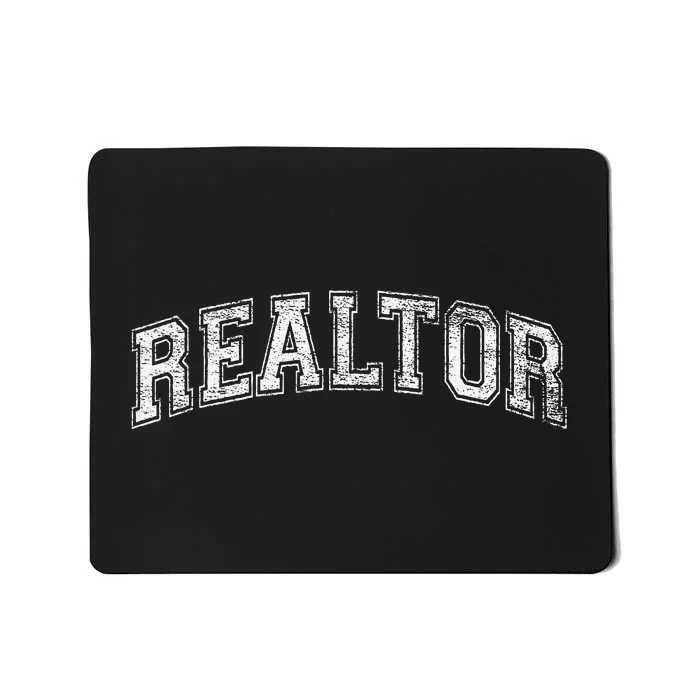 REALTOR REAL ESTATE AGENT BROKER VARSITY STYLE Mousepad