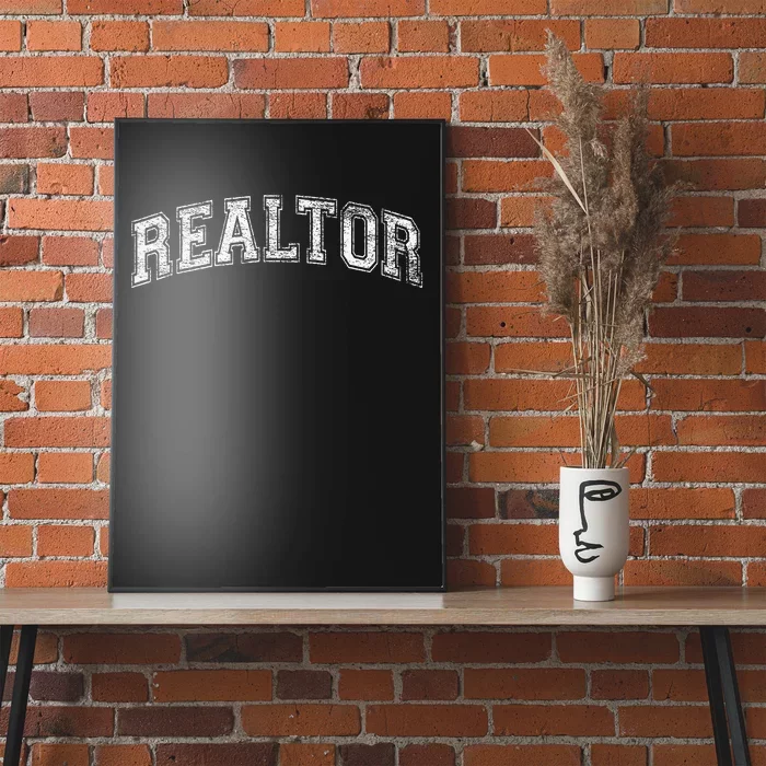 REALTOR REAL ESTATE AGENT BROKER VARSITY STYLE Poster