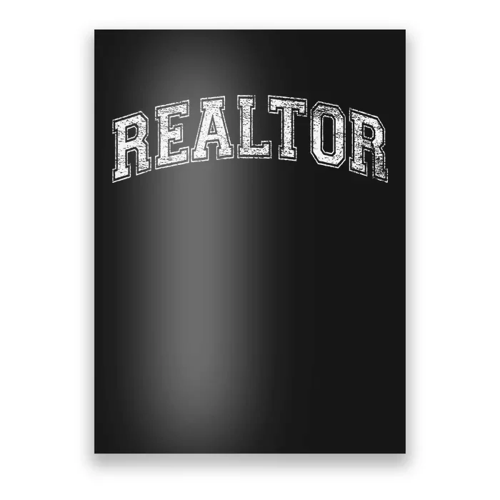 REALTOR REAL ESTATE AGENT BROKER VARSITY STYLE Poster