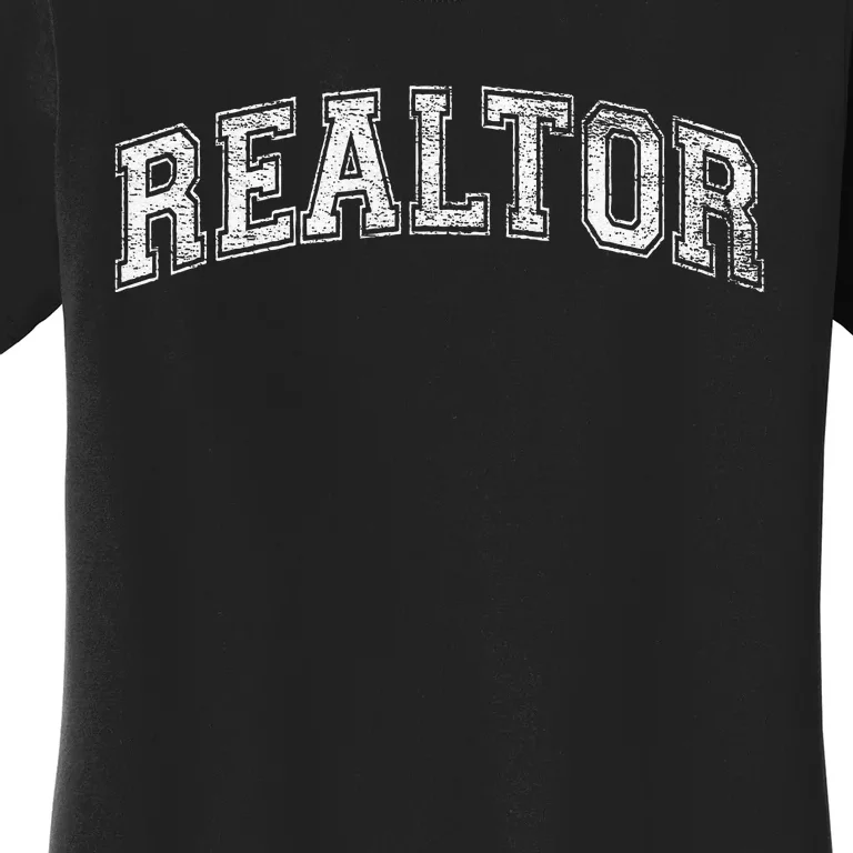 REALTOR REAL ESTATE AGENT BROKER VARSITY STYLE Women's T-Shirt