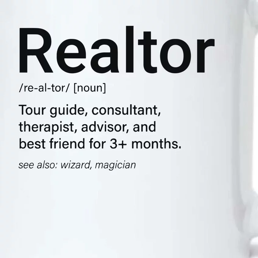 Realtor Real Estate Funny Real Estate Black Color Changing Mug