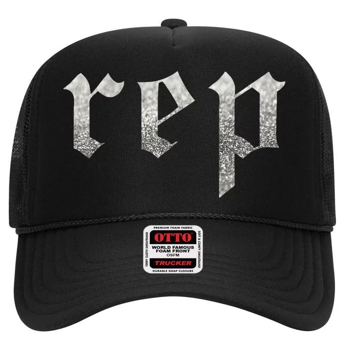 Rep High Crown Mesh Trucker Hat