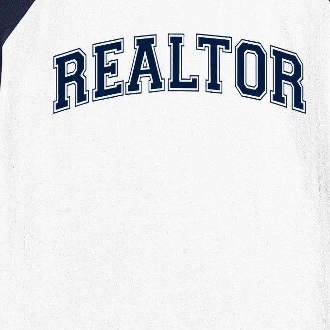 Realtor Real Estate Agent Broker Varsity Style Baseball Sleeve Shirt