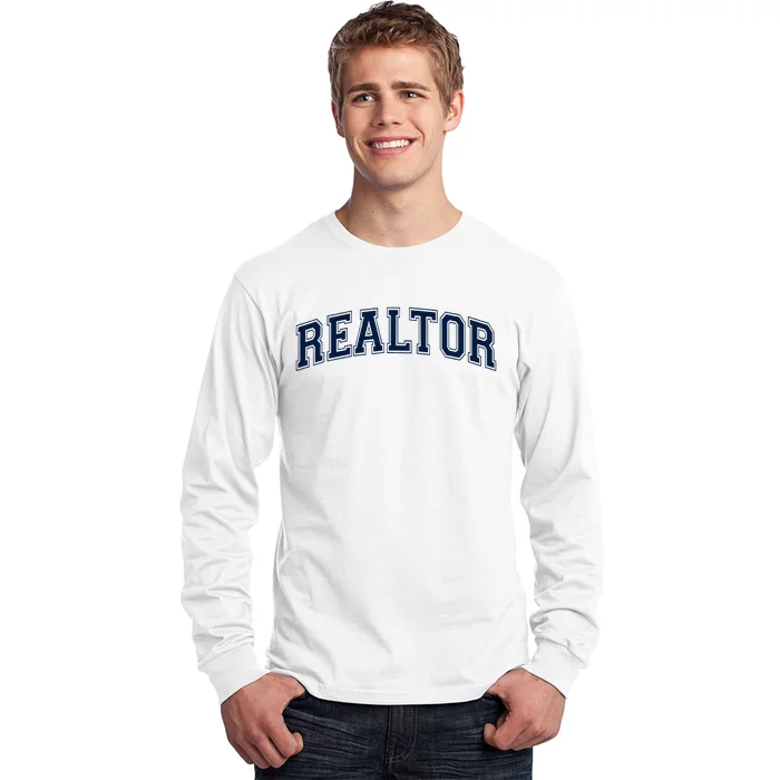 Realtor Real Estate Agent Broker Varsity Style Long Sleeve Shirt