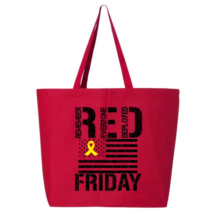 R.E.D. Remember Everyone Deployed Red Friday 25L Jumbo Tote