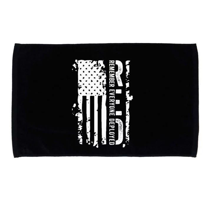 RED Remember Everyone Deployed Distressed Flag Microfiber Hand Towel