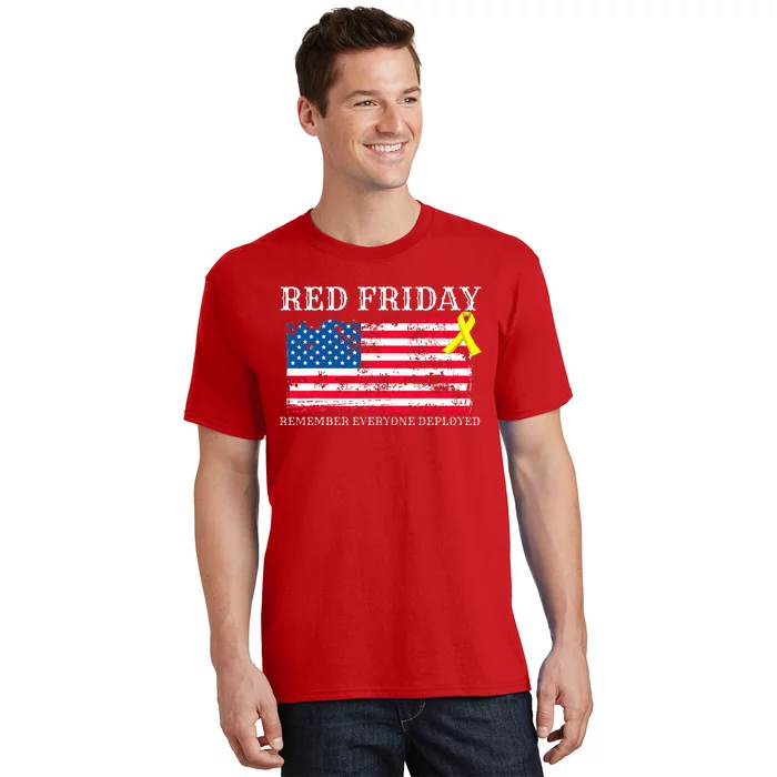 R.E.D Remember Everyone Deployed Red Friday Military T-Shirt