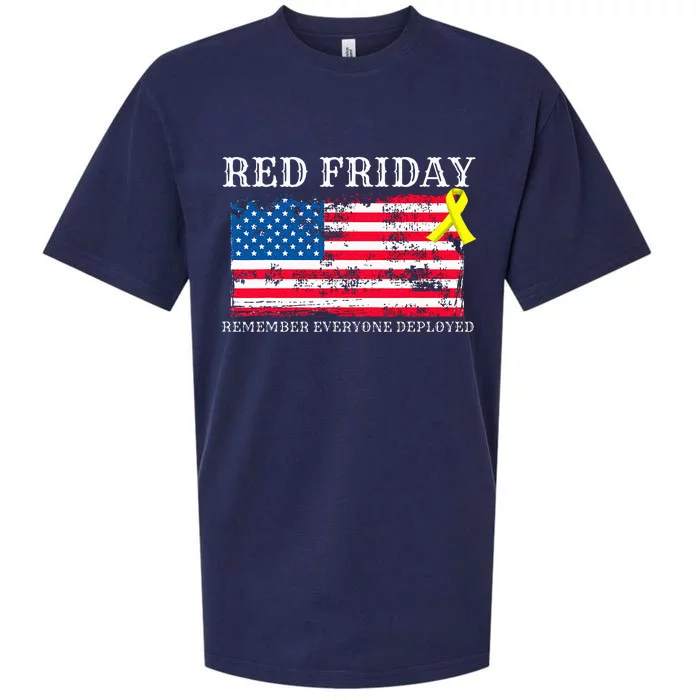 R.E.D Remember Everyone Deployed Red Friday Military Sueded Cloud Jersey T-Shirt