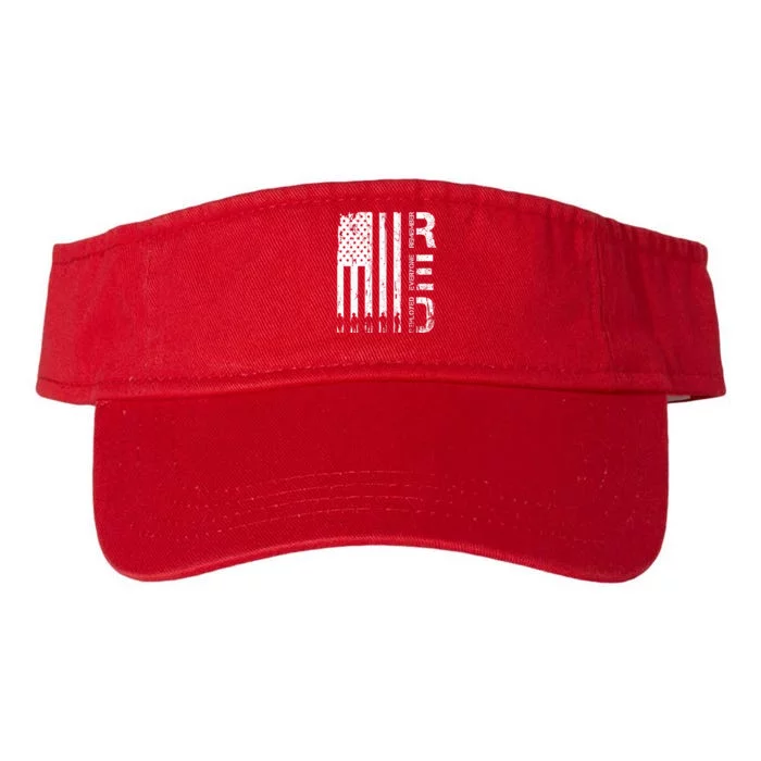 Red Remember Everyone Deployed Military Friday Wear Veterans Valucap Bio-Washed Visor