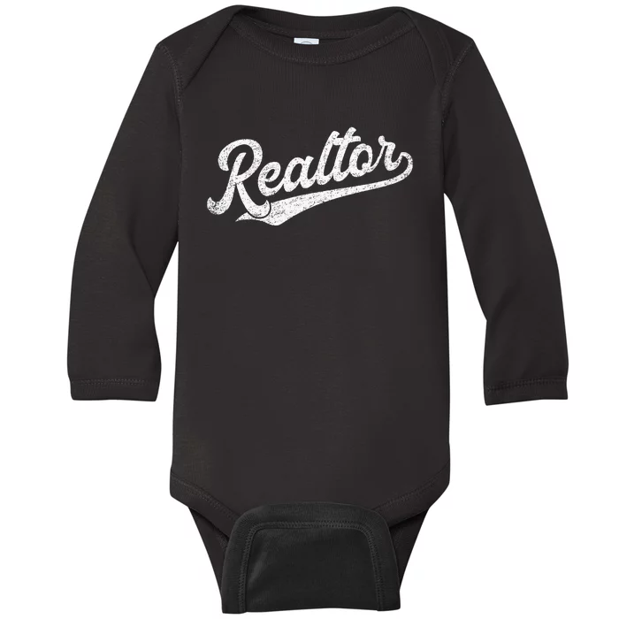 Realtor Real Estate Agent Baby Long Sleeve Bodysuit