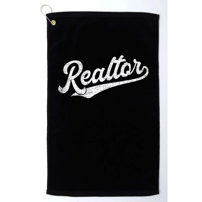 Realtor Real Estate Agent Platinum Collection Golf Towel