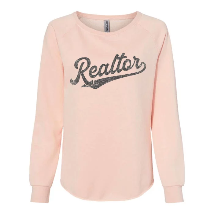 Realtor Real Estate Agent Retro Womens California Wash Sweatshirt