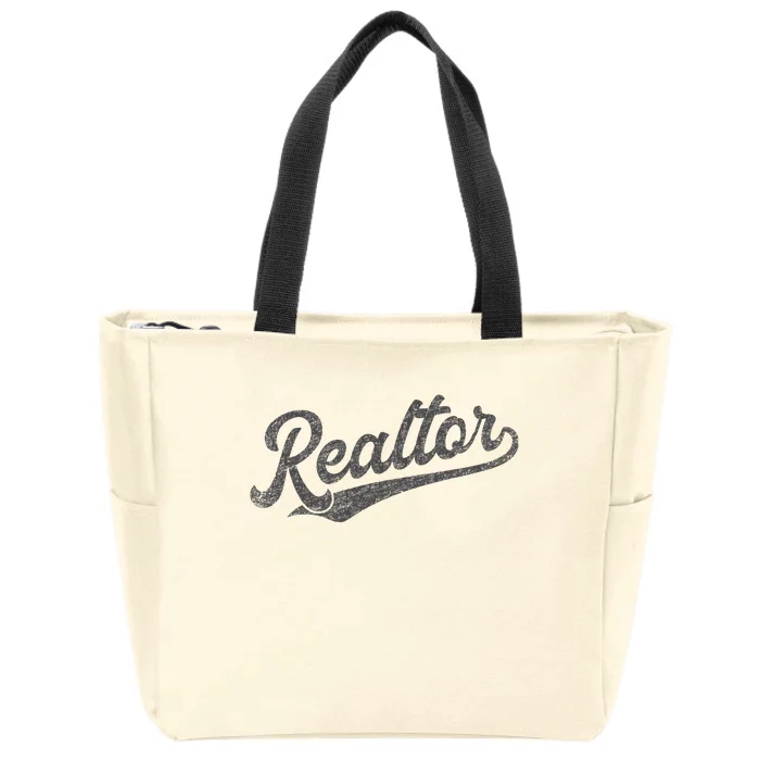 Realtor Real Estate Agent Retro Zip Tote Bag