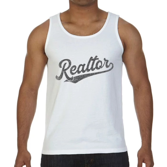 Realtor Real Estate Agent Retro Comfort Colors® Tank Top