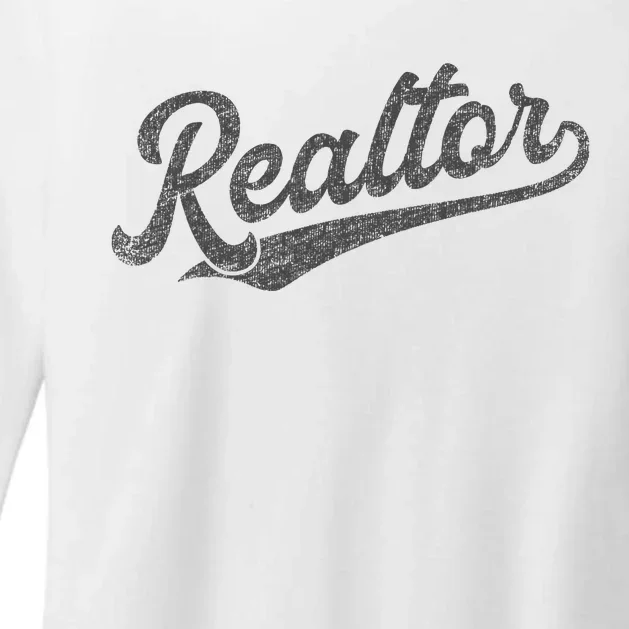 Realtor Real Estate Agent Retro Womens CVC Long Sleeve Shirt