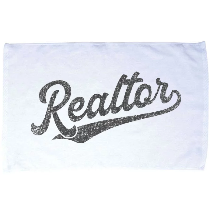 Realtor Real Estate Agent Retro Microfiber Hand Towel