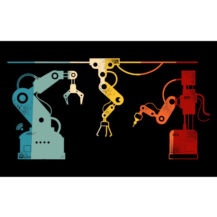 Robot Robotics Engineer Retro Vintage Bumper Sticker