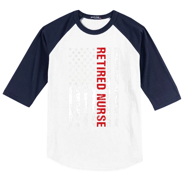 Retired Nurse Baseball Sleeve Shirt