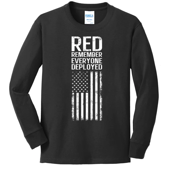 Red Kids Long Sleeve Shirt