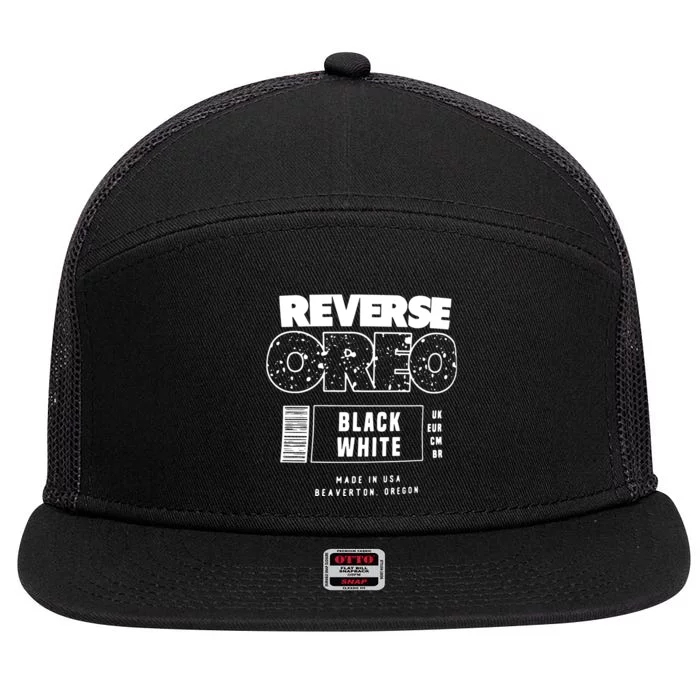 Reverse 7 Panel Mesh Trucker Snapback Hat