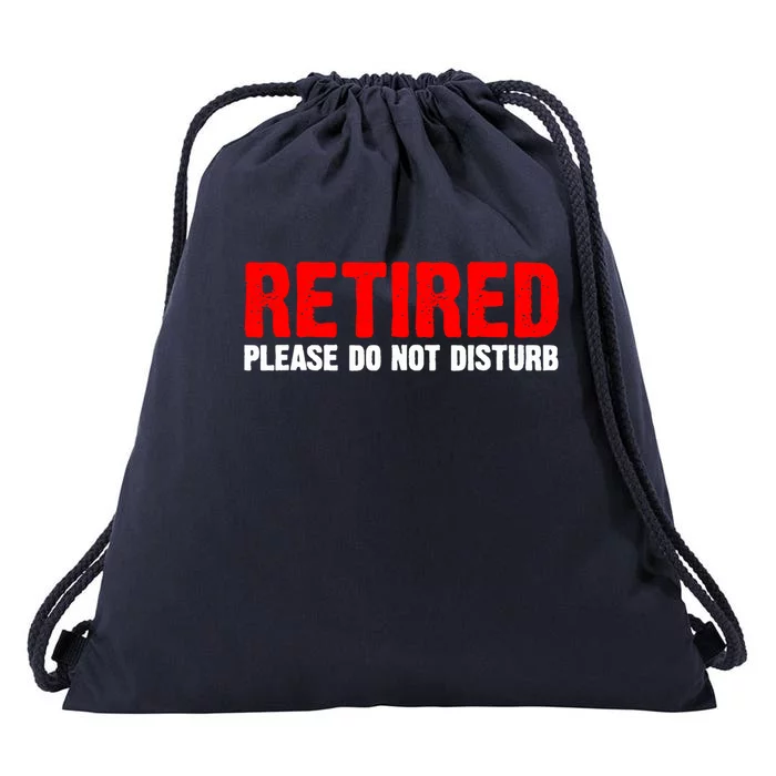 Unique Retirement  Retired Worked Retiring Drawstring Bag