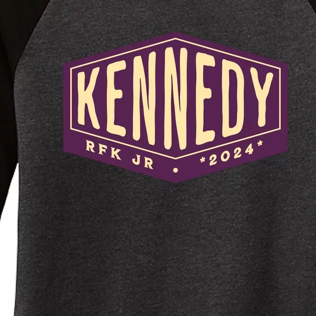 RFK Robert F Kennedy Jr For President 2024 Women's Tri-Blend 3/4-Sleeve Raglan Shirt