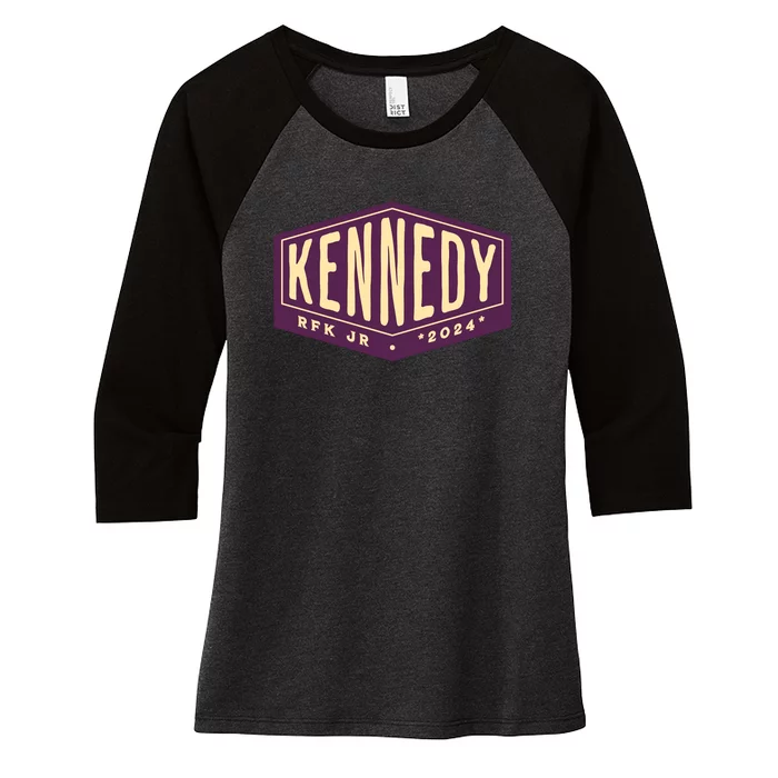 RFK Robert F Kennedy Jr For President 2024 Women's Tri-Blend 3/4-Sleeve Raglan Shirt