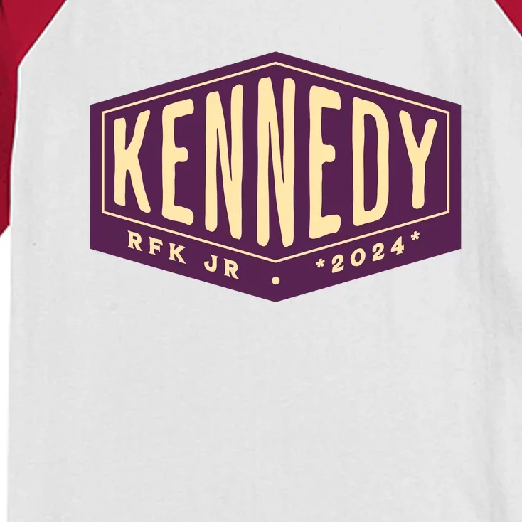 RFK Robert F Kennedy Jr For President 2024 Kids Colorblock Raglan Jersey