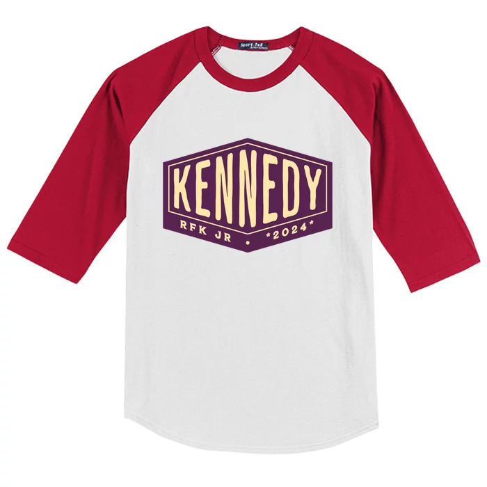 RFK Robert F Kennedy Jr For President 2024 Kids Colorblock Raglan Jersey