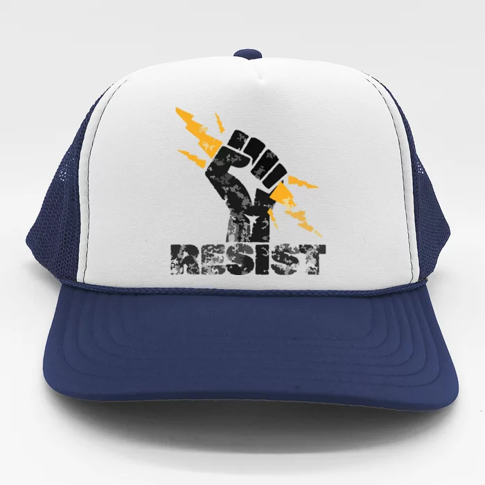 Resist | Resist Fist And Equal Right Trucker Hat