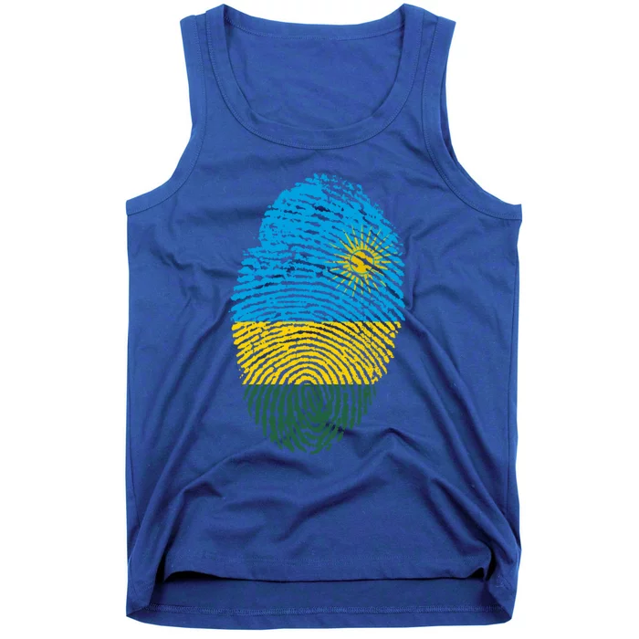 Rwanda Rwandan Flag Patriotic Pride Heritage Gift Tank Top