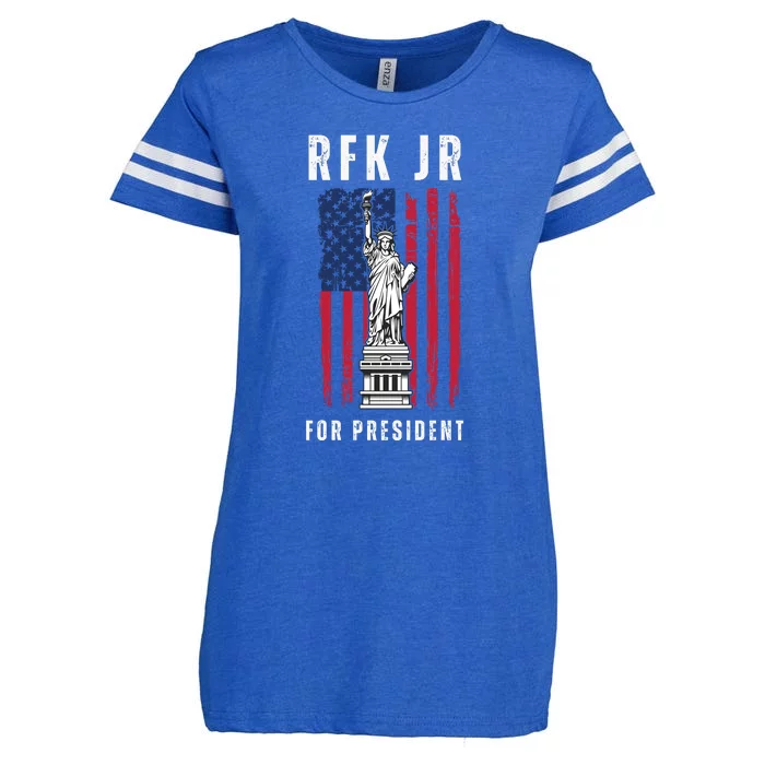 RFK Robert F Kennedy Jr For President 2024 Enza Ladies Jersey Football T-Shirt