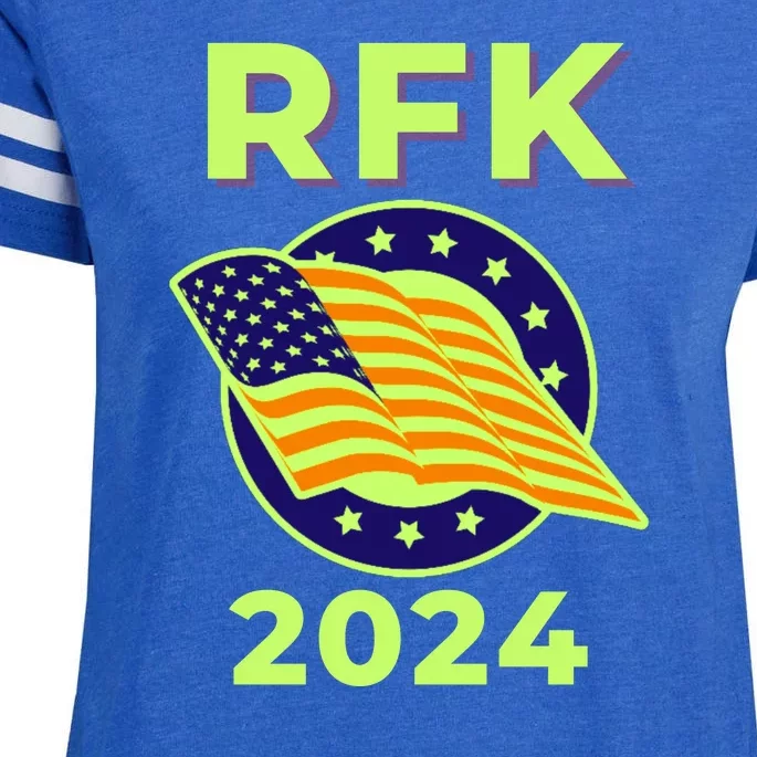 RFK Robert F Kennedy Jr For President 2024 Enza Ladies Jersey Football T-Shirt