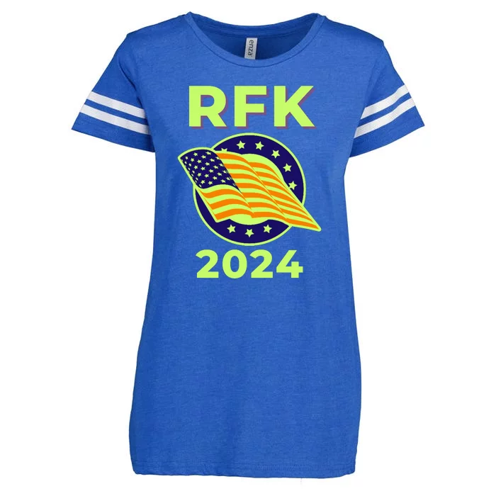 RFK Robert F Kennedy Jr For President 2024 Enza Ladies Jersey Football T-Shirt