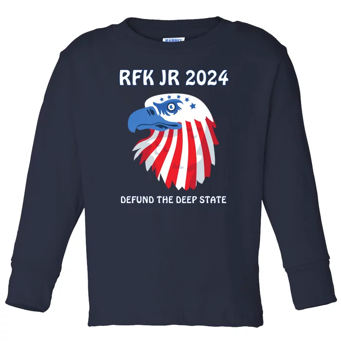 RFK Robert F Kennedy Jr For President 2024 Toddler Long Sleeve Shirt