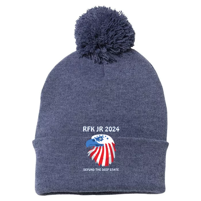 RFK Robert F Kennedy Jr For President 2024 Pom Pom 12in Knit Beanie