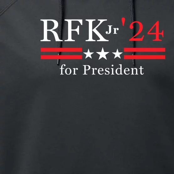 RFK Robert F Kennedy Jr For President 2024 Performance Fleece Hoodie