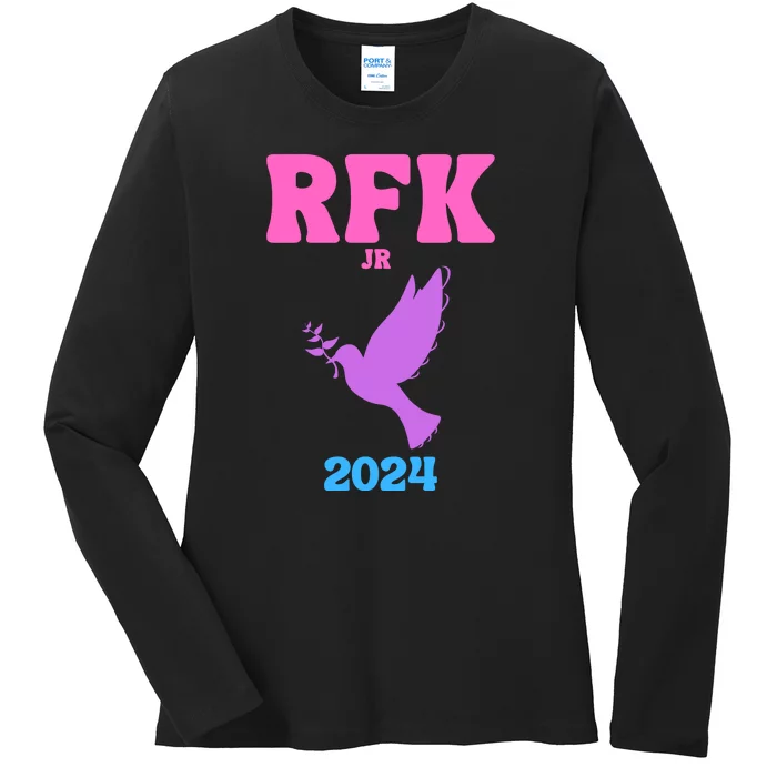 RFK Robert F Kennedy Jr For President 2024 Ladies Long Sleeve Shirt