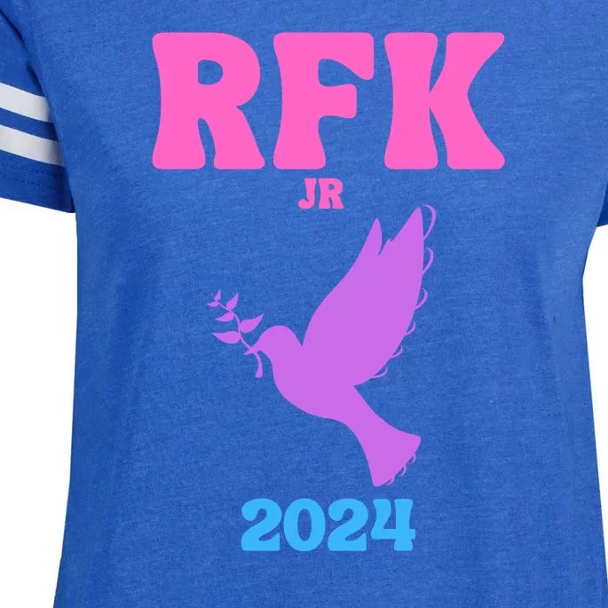 RFK Robert F Kennedy Jr For President 2024 Enza Ladies Jersey Football T-Shirt